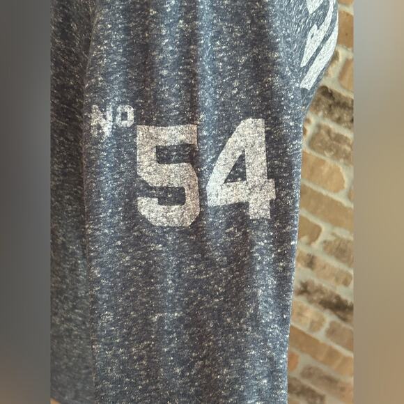 Superdry Sweater Mens Large Gray Logo Crewneck fall winter layering lightweight - Picture 7 of 10